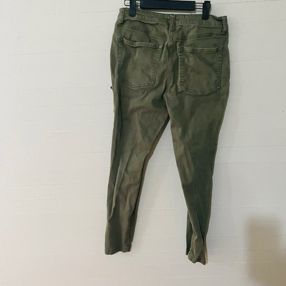 Joie Park Cargo Skinny Pants in Fatigue SZ 12 Olive Green - Picture 7 of 11